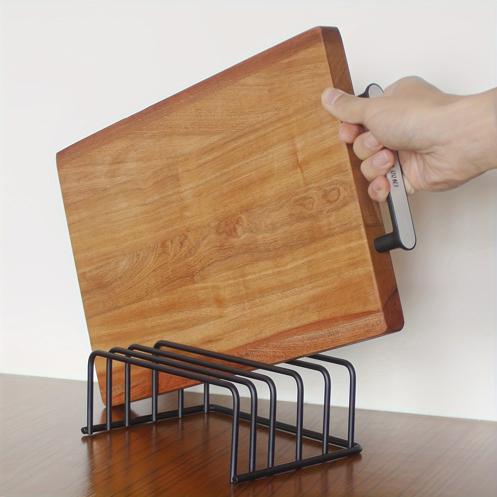 Commercial Kitchen Utensil Holder - Vegetable Cutting Board Storage Rack, Cutting
