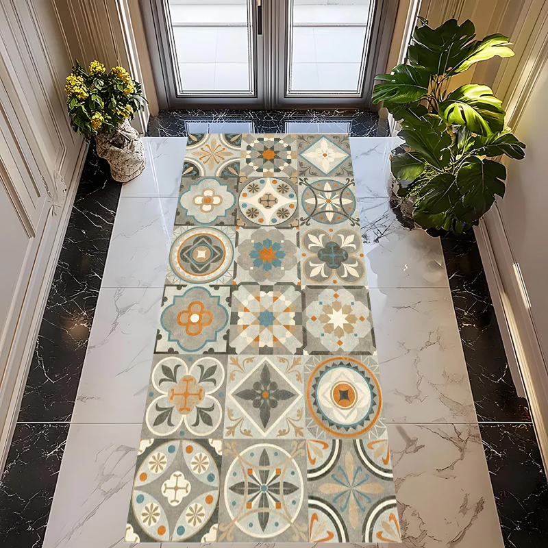 Bohemian Patchwork Flower Tile - مراجعة Commercial Kitchen Tile Flooring وسعره