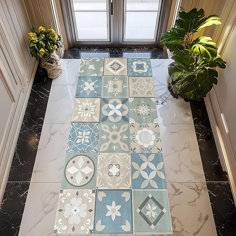 Bohemian Patchwork Flower Tile - مراجعة Commercial Kitchen Tile Flooring وسعره