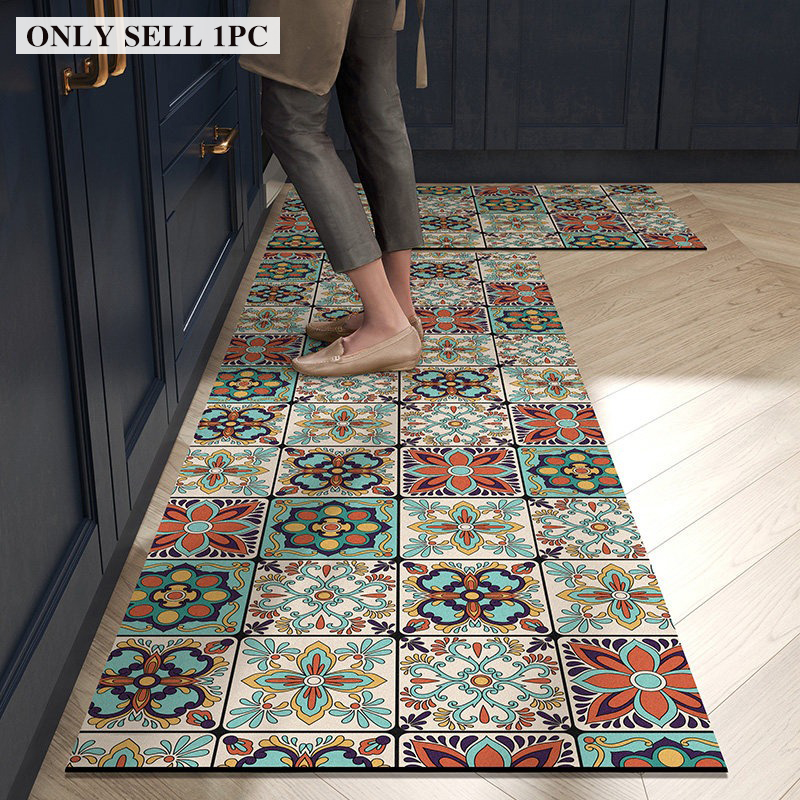 Kitchen Carpet Waterproof PVC  - مراجعة Commercial Kitchen Tile Flooring وسعره