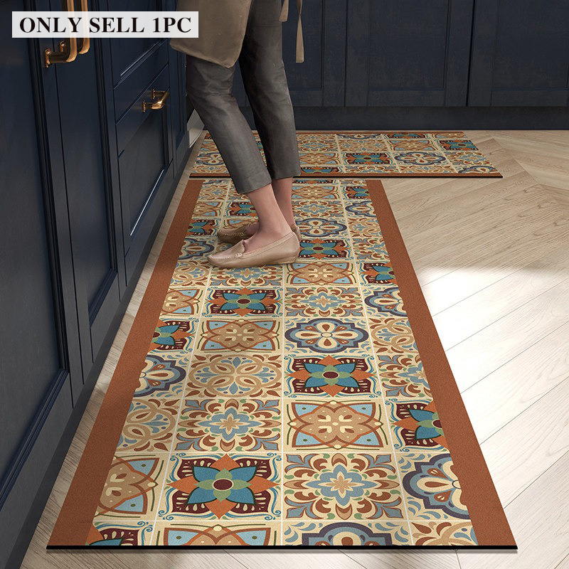 Kitchen Carpet Waterproof PVC  - مراجعة Commercial Kitchen Tile Flooring وسعره