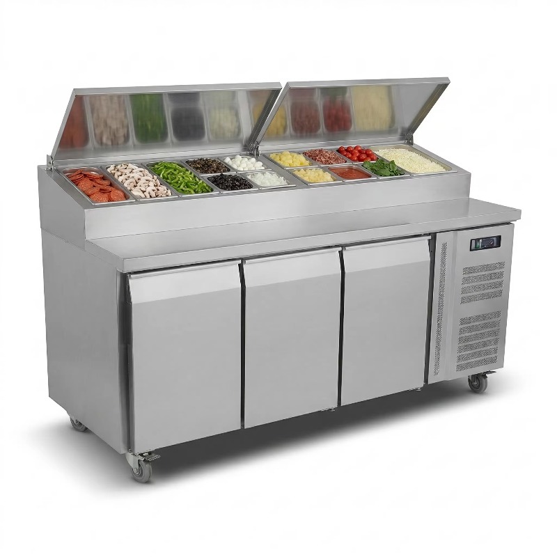 OEM Counter Fridge Sandwich Pr - مراجعة Commercial Kitchen Fridge وسعره