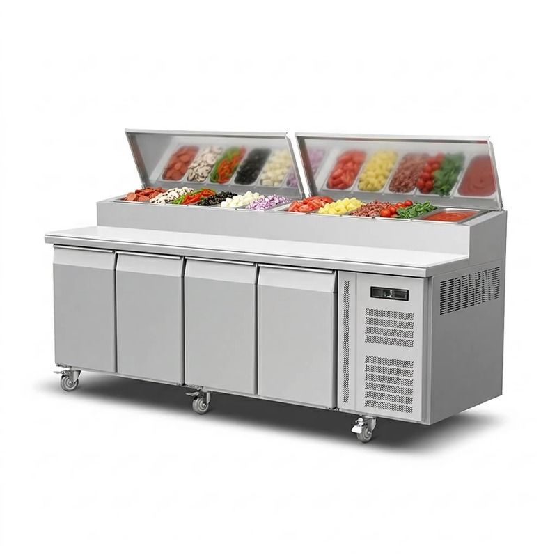 OEM Counter Fridge Sandwich Pr - مراجعة Commercial Kitchen Fridge وسعره