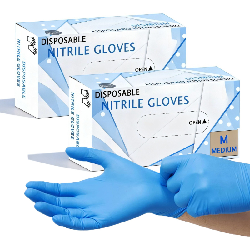 20/50/100PCS Disposable Blue N - مراجعة Commercial Kitchen Gloves وسعره