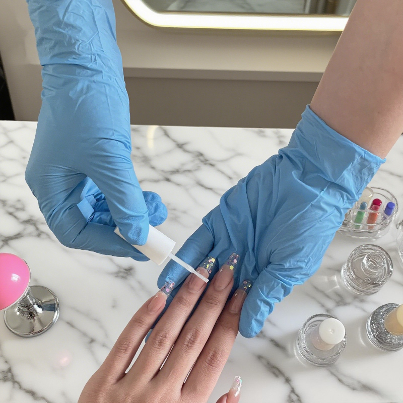 20/50/100PCS Disposable Blue N - مراجعة Commercial Kitchen Gloves وسعره