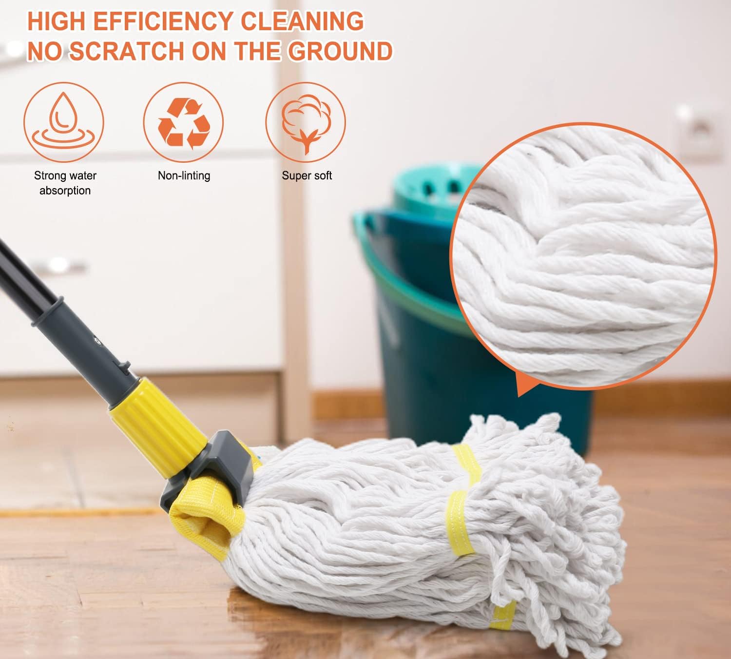 KeFanta Commercial Mop Heavy D - مراجعة Commercial Kitchen Tile Flooring وسعره