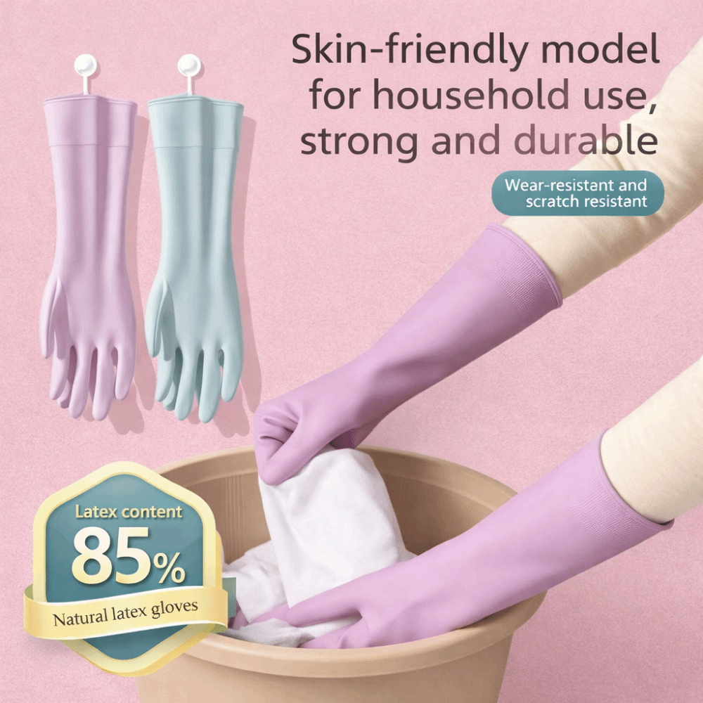 Latex Dish Washing Gloves with - مراجعة Commercial Kitchen Gloves وسعره
