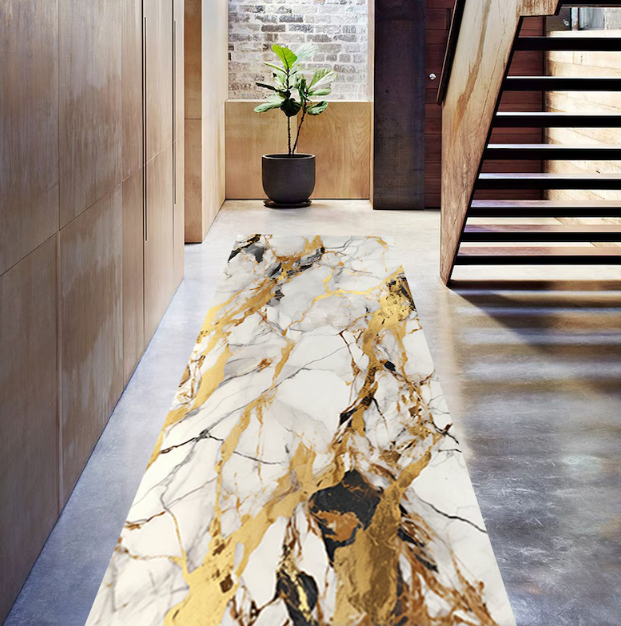 Marble Rug Runner Modern Non-S - مراجعة Commercial Kitchen Tile Flooring وسعره