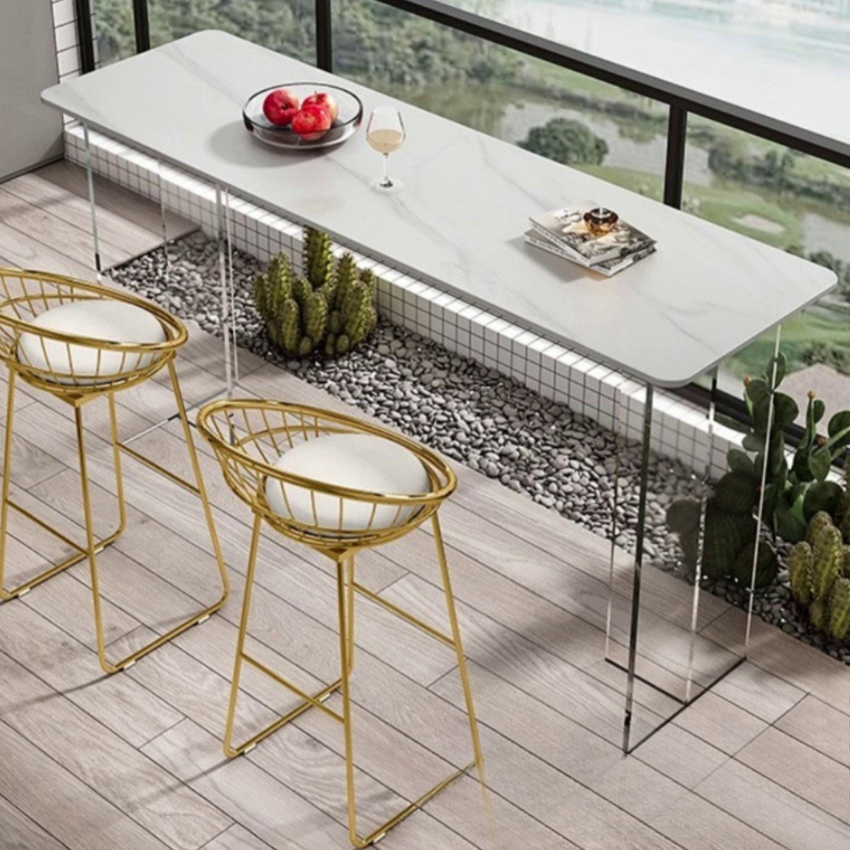 Nordic Luxury Bar Table Solid  - مراجعة Commercial Kitchen Wall Tiles وسعره