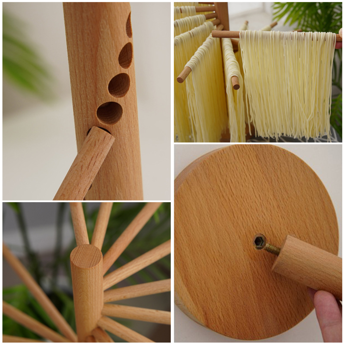 Collapsible Pasta Drying Rack  - مراجعة Commercial Kitchen Utensil Holder وسعره