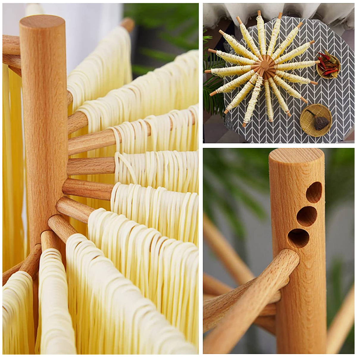 Collapsible Pasta Drying Rack  - مراجعة Commercial Kitchen Utensil Holder وسعره