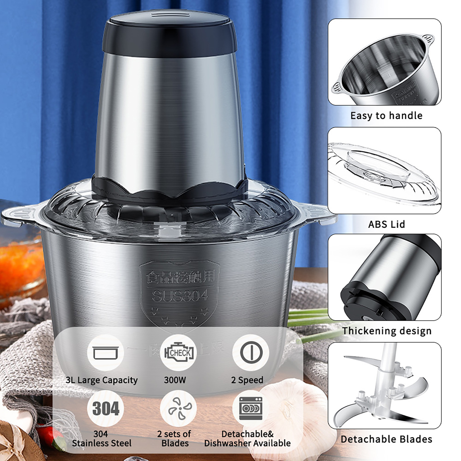 Electric Food Processor/Food C - مراجعة Meat Grinder Electric وسعره