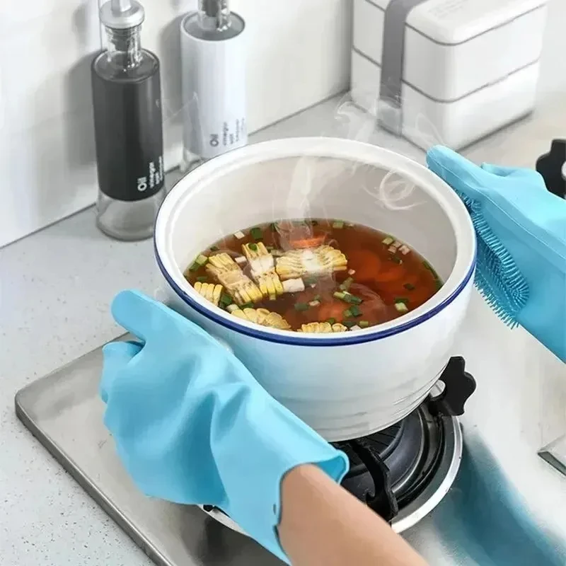 Magic Silicone Rubber Dishwash - مراجعة Commercial Kitchen Gloves وسعره