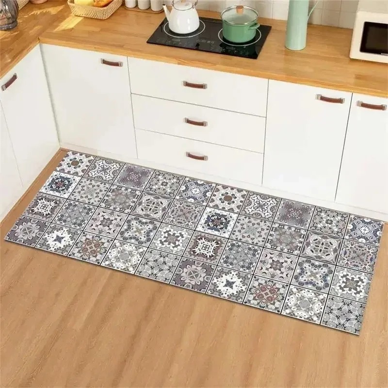 Blue Yellow Vintage Tile Colla - مراجعة Commercial Kitchen Tile Flooring وسعره