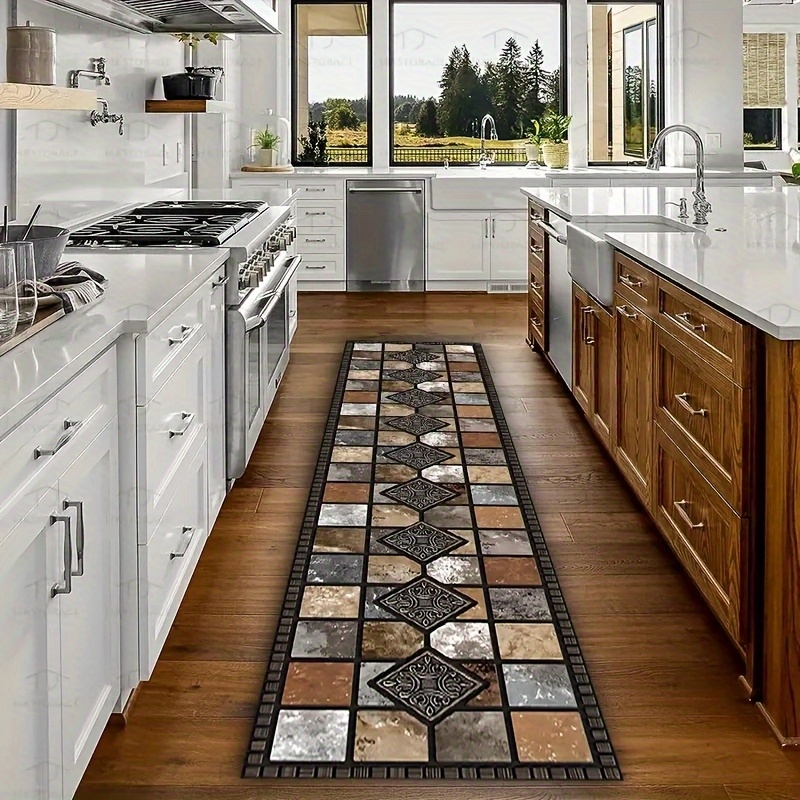VIKAMA Rustic Geometric Tile P - مراجعة Commercial Kitchen Tile Flooring وسعره