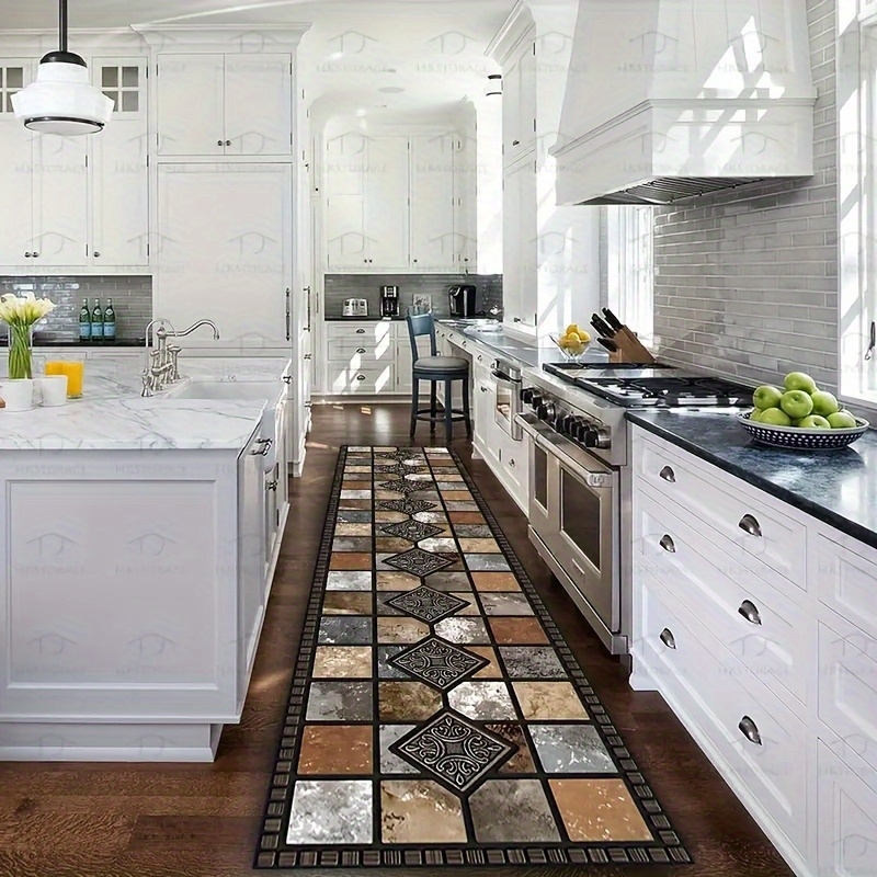 VIKAMA Rustic Geometric Tile P - مراجعة Commercial Kitchen Tile Flooring وسعره