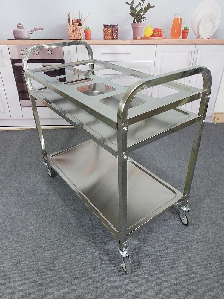 Stainless steel two-layer mobi - مراجعة Commercial Kitchen Plumbing وسعره
