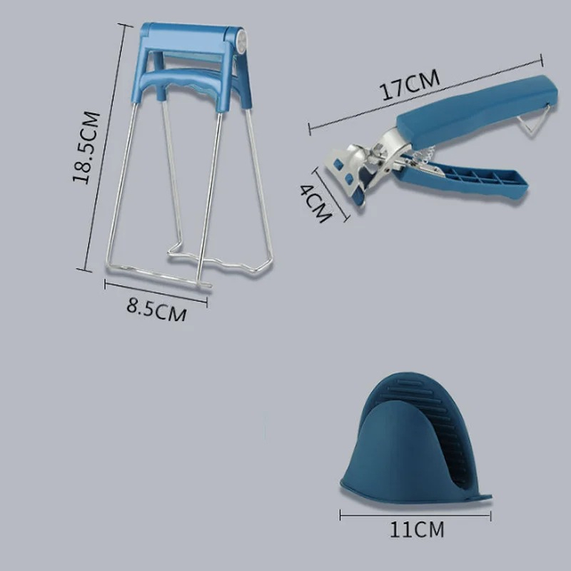 4Pcs Anti-scalding Kitchen Set - مراجعة Commercial Kitchen Utensil Holder وسعره