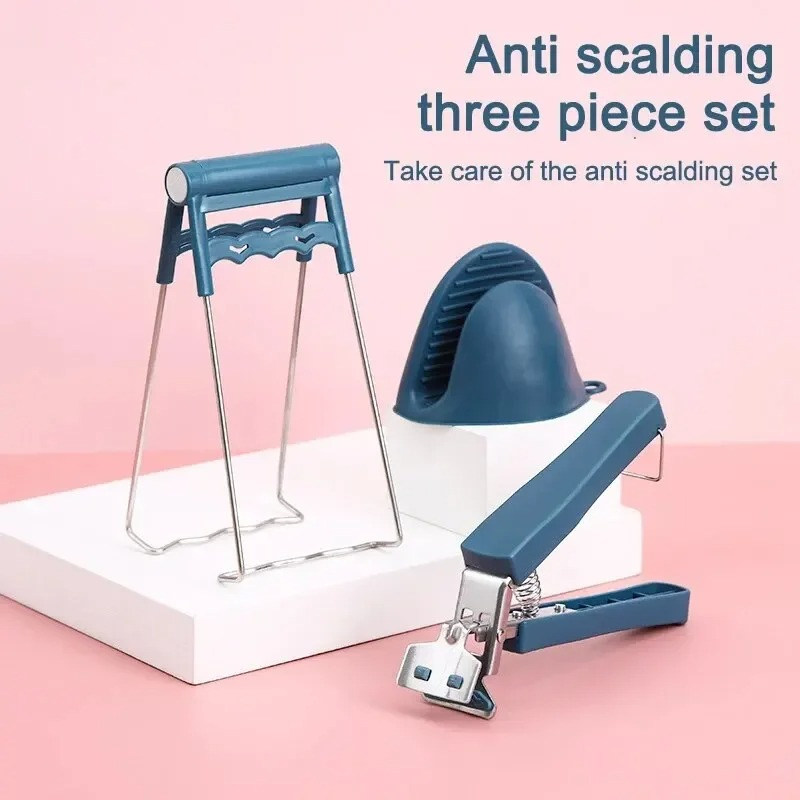 4Pcs Anti-scalding Kitchen Set - مراجعة Commercial Kitchen Utensil Holder وسعره