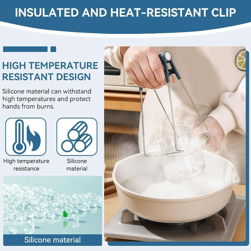 4Pcs Anti-scalding Kitchen Set - مراجعة Commercial Kitchen Utensil Holder وسعره