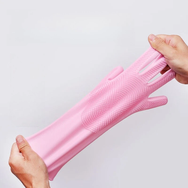 Silicone Dishwashing Gloves, M - مراجعة Commercial Kitchen Gloves وسعره