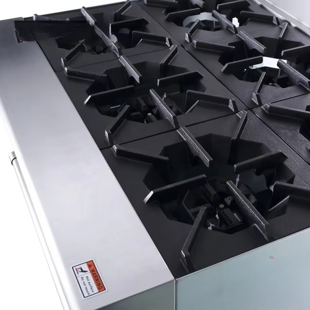 Gas Stove Perfex Gas 6 Burner  - مراجعة Range Commercial Kitchen وسعره